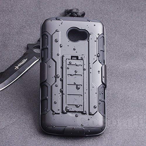 Cocomii Robot Armor LG K5 Funda Nuevo [Robusto] Superior Funda Clip para Cinturón Soporte Antichoque Rígido Caja [Militar Defensor] Cuerpo Completo Doble Capa Sólido Case Carcasa for LG K5 (R.Black)