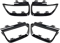 Vista 1 de WFLNHB Juego de 4 cubiertas de bisel de luz trasera de repuesto para Chevy Camaro LT LS SS 2010-2013 biseles negros brillantes para el lado