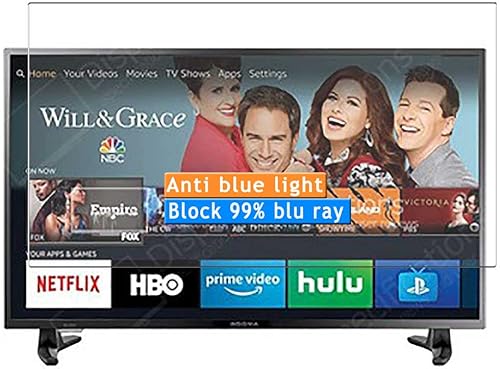 Miniatura 1 de Vaxson Paquete de 2 protectores de pantalla anti luz azul, compatible con 31.5 pulgadas Insignia NS-32DF310NA19 TV Protector de película de TPU  no