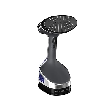 Rowenta X-Cel Handheld Garment/Fabric Steamer: For Clothes, Furniture, Pet Beds, Toys. Medium, Black/Blue