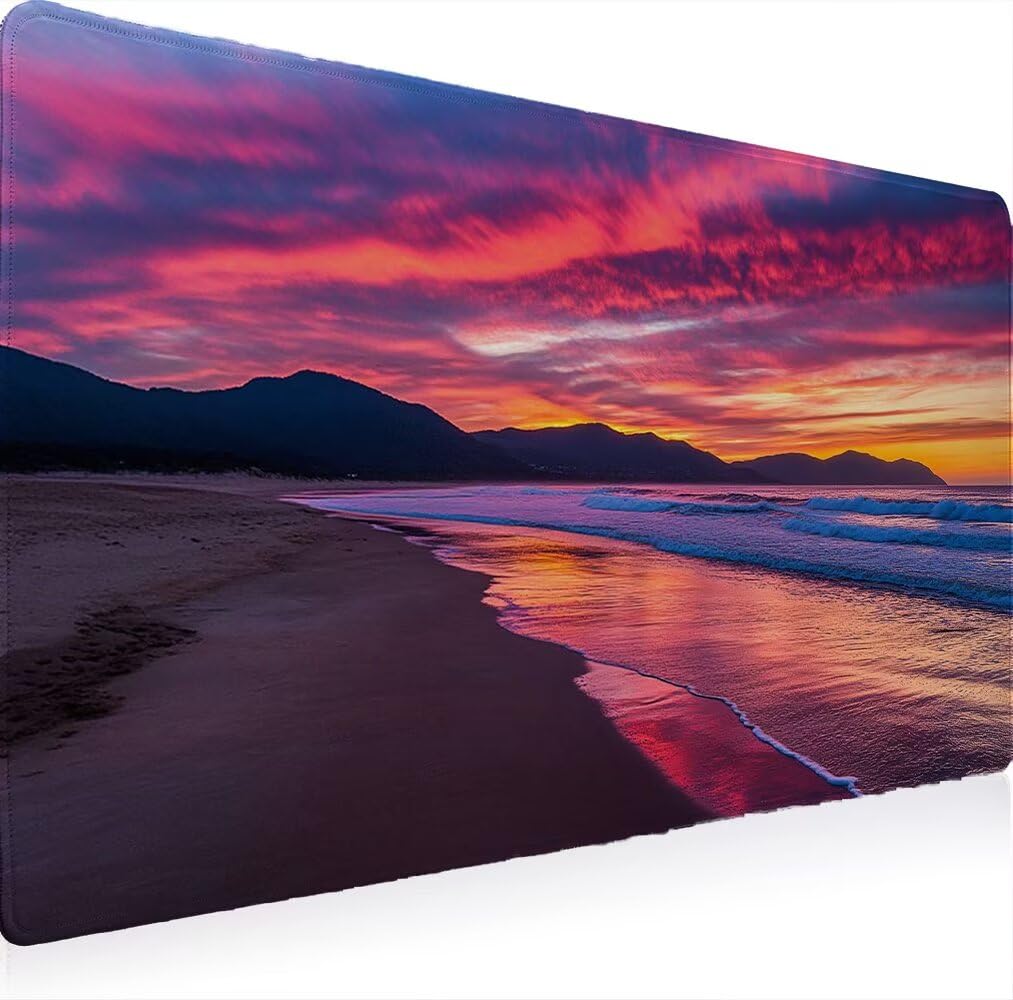 Podkładka pod mysz, podkładka pod mysz XXL 1200 x 600 podkładka pod mysz dla graczy, wodoodporna gumowa podstawa, duża podkładka pod mysz do gier na biurko szyte krawędzie wodoodporna antypoślizgowa