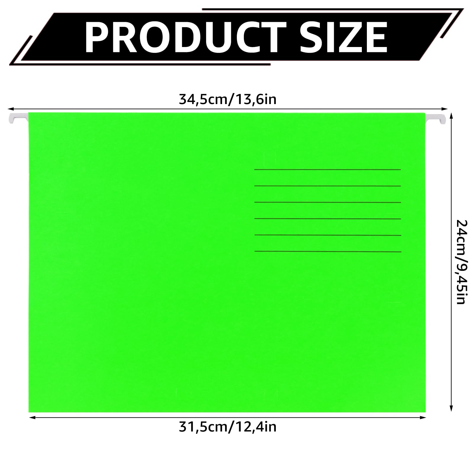 25 piezas carpetas colgantes A4, 5 colores carpetas colgantes a4 plastico, carpeta colgante plastico con pestañas y soportes para tarjetas para la escuela, el hogar, Oficina