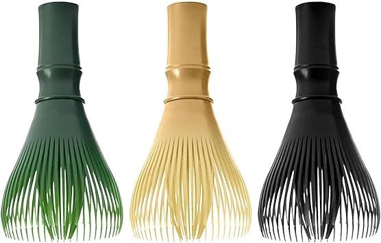 3Pcs Matcha Whisk - Tea Whisk Traditional Matcha Tea Whisk Tool Green Tea Powder Whisk Reusable Matcha Mixer for Stirring Matcha Powder for Tea Ceremony Tea Drinking Hot Chocolate Frappe Latte