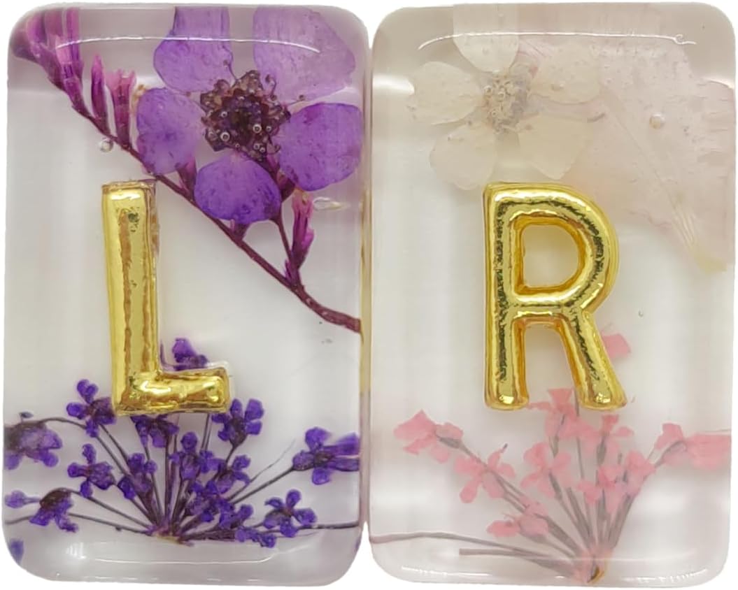ASVP Shop X-Ray Markers Flower Resin with Lead Letters - Includes Adhesive Strips Your X-Ray Markers - Extra Strength - Reusable & Washable