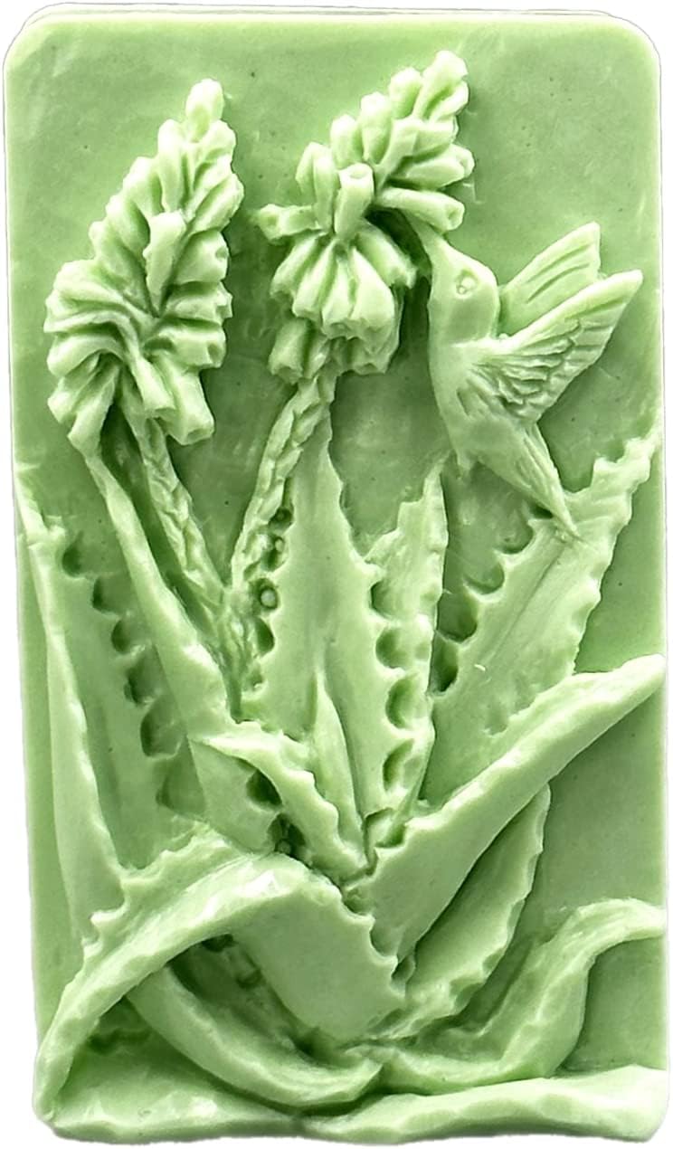 Aloe Vera Silicone Mold for SOAP Making Wax Resin Plaster Candle