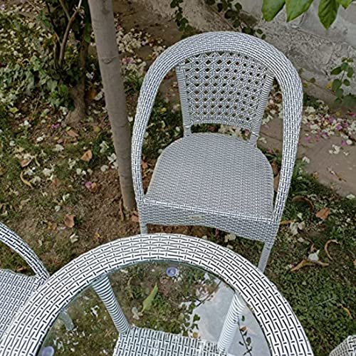 Image of Indiid Homes D-8 Indoor Outdoor Living Room Balcony Garden Chair Table Set 4+1| Furniture Set|Chair Table Set| Powder Coated