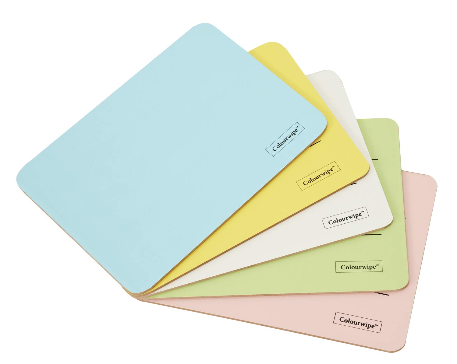 Adboards Value A4 Green Dyslexic Friendly SEN Dry Wipe Board Green Pack of 5