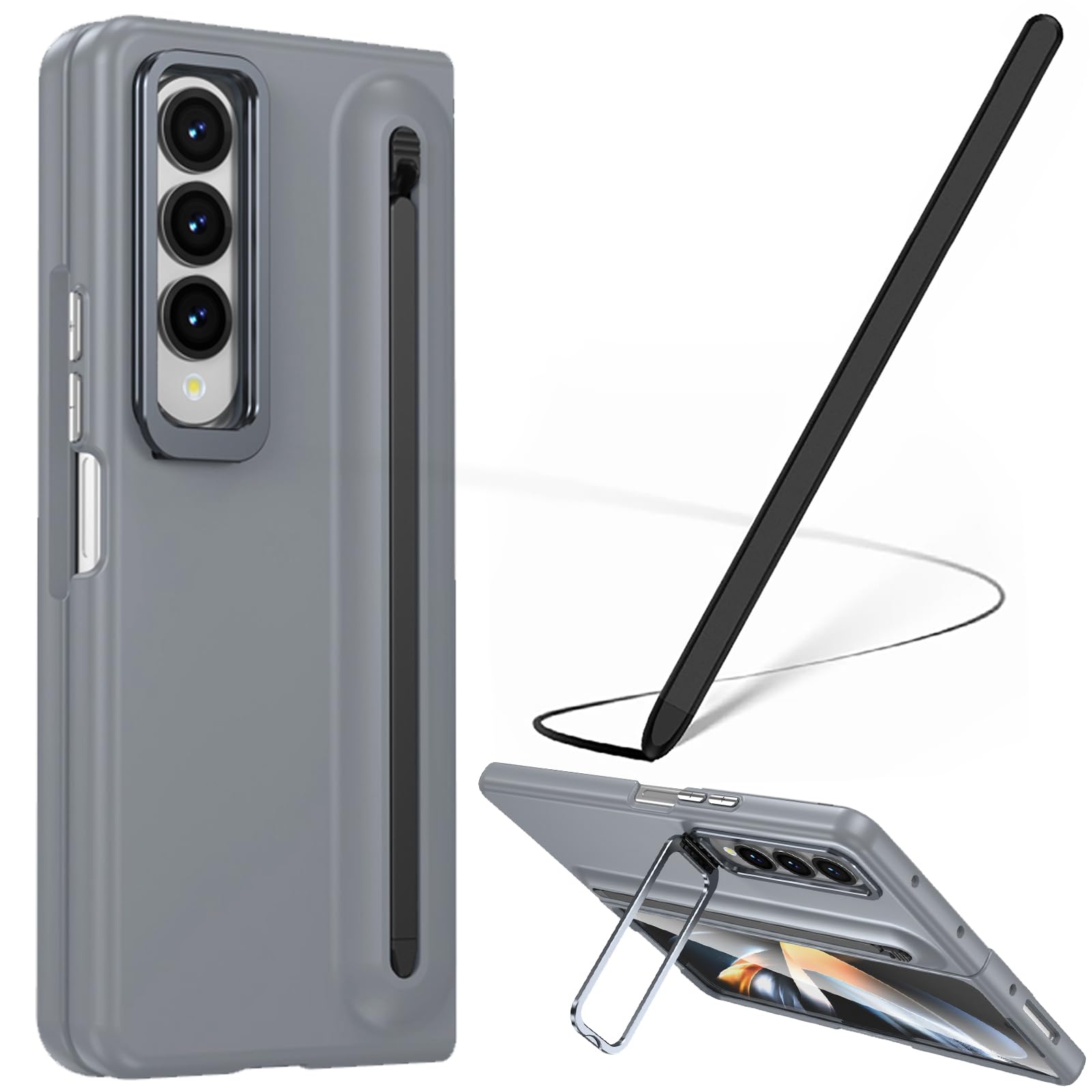 Coque Z Fold 4 avec protection écran anti rayure et stylet - 7
