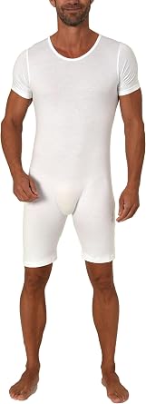 Normann Care Unisex Alzheimers Clothing Shortsleeve Bodysuit Jumpsuit Overall Onesie Zipper at Back