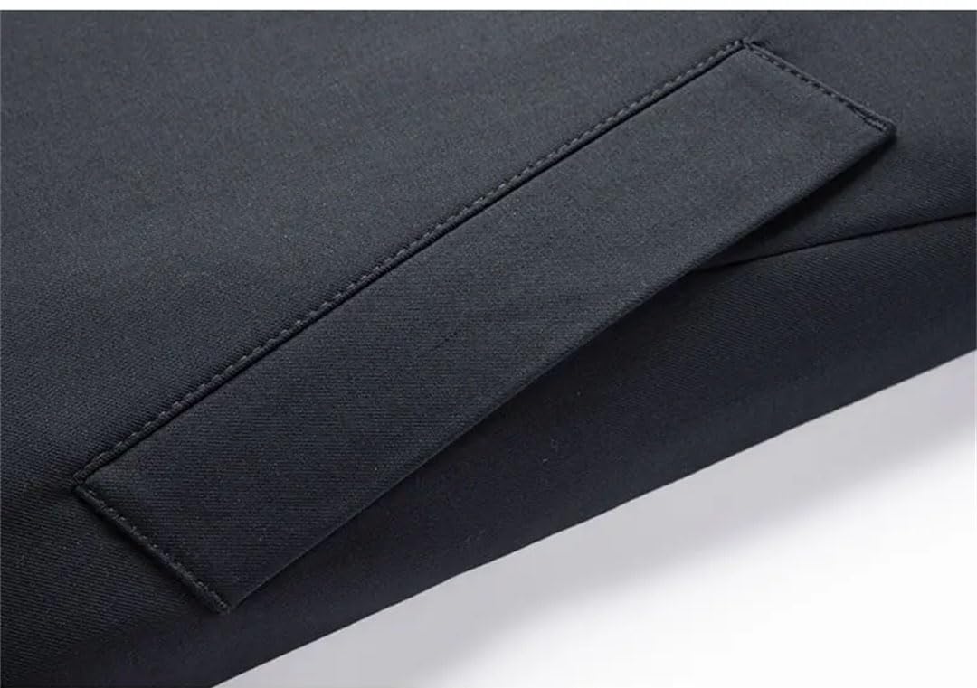 Uomini Tinta unita Lungo Risvolto Trenchcoat Con Tasche Capispalla Affari Casual Cappotto