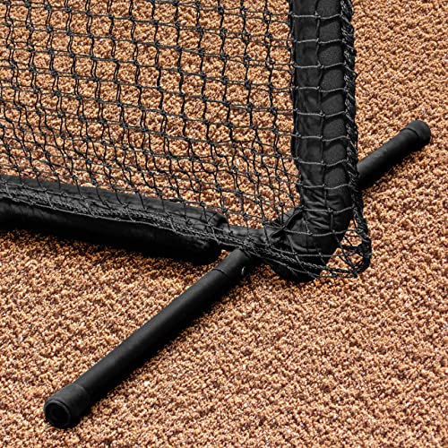 Fortress 7’ X 7’ L-Screen Frame & Net [Nimitz Edition] - Premium Protection For Pitchers & Coaches - Baseball Protector Screen #TOP4
