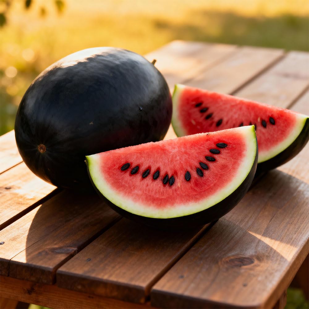 Watermelon ‘Sugar Baby’ Seeds – Early, Compact & High-Yielding Italian Variety – Sweet Red Flesh & Thin Dark Green Skin – Ideal for Greenhouse or Outdoor Growing — image 1