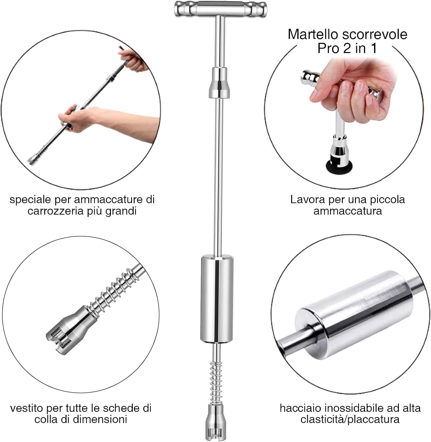 Manelord Tirabolli per Carrozzeria,Ventosa Carrozzeria Car per Kit Riparazione di Danni alla Grandine e Rimozione di Ammaccature di Levabolli