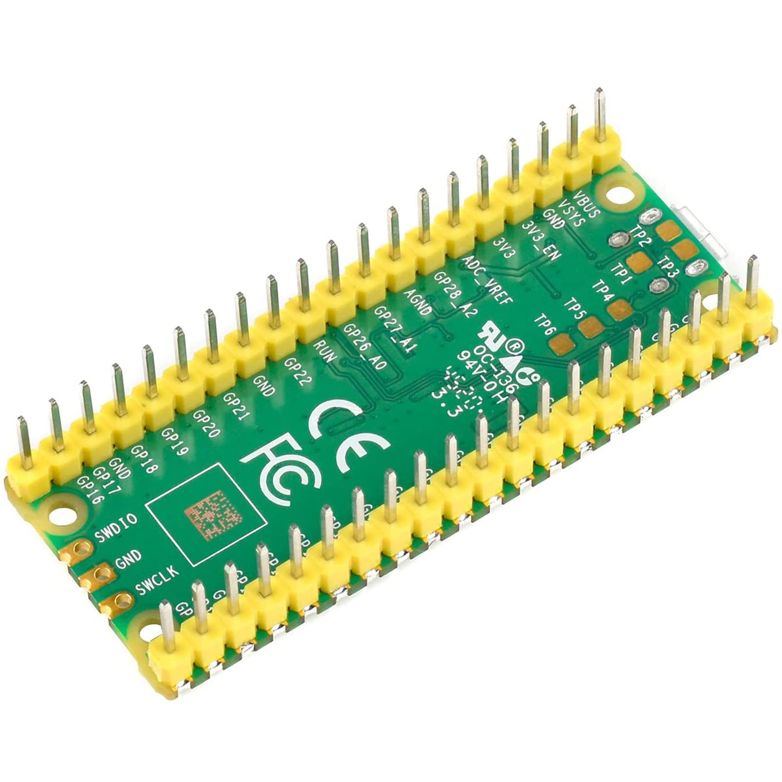 youyeetoo Pico Microcontroller Mini Development Board Based on RP2040 Chip, Dual-Core ARM Cortex M0+ Processor, Flexible Clock Running Up to 133 MHz