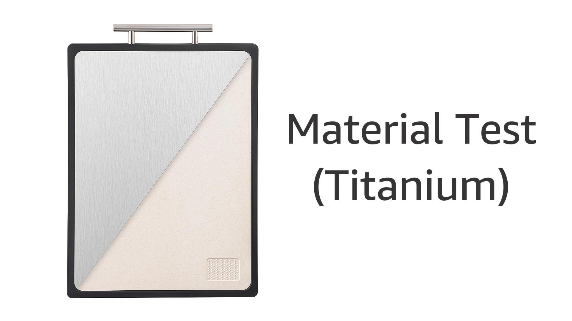 Tabla de cortar rectangular de titanio 42x29 cm miniatura 7