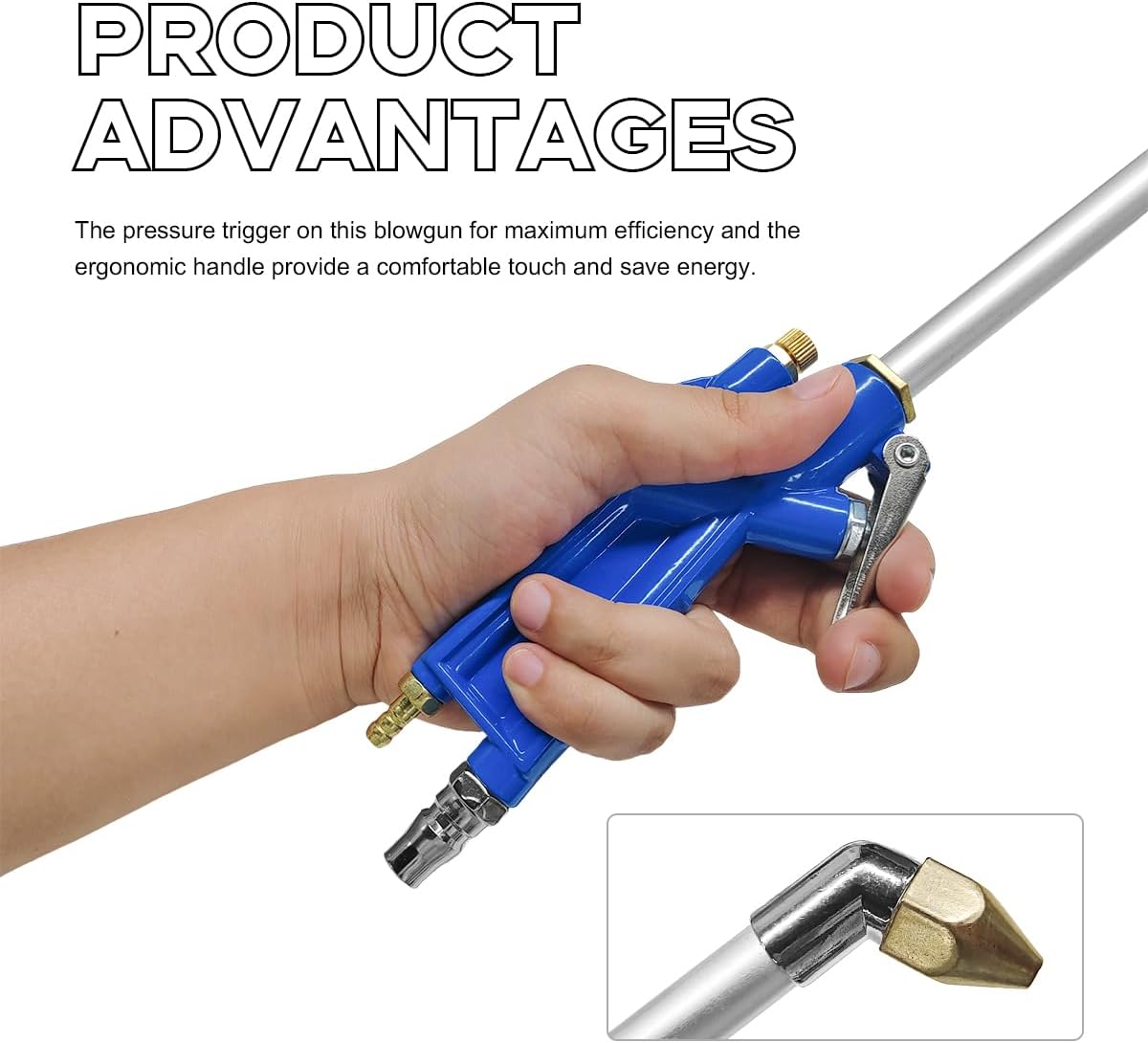 Air Blow Gun Pneumatic Engine Cleaning Gun with 4Ft Hose, Aluminum Car Engine Washer Gun, Multi-Functional Pneumatic Siphon Spray Tool for Dust Cleaning Car Detailing