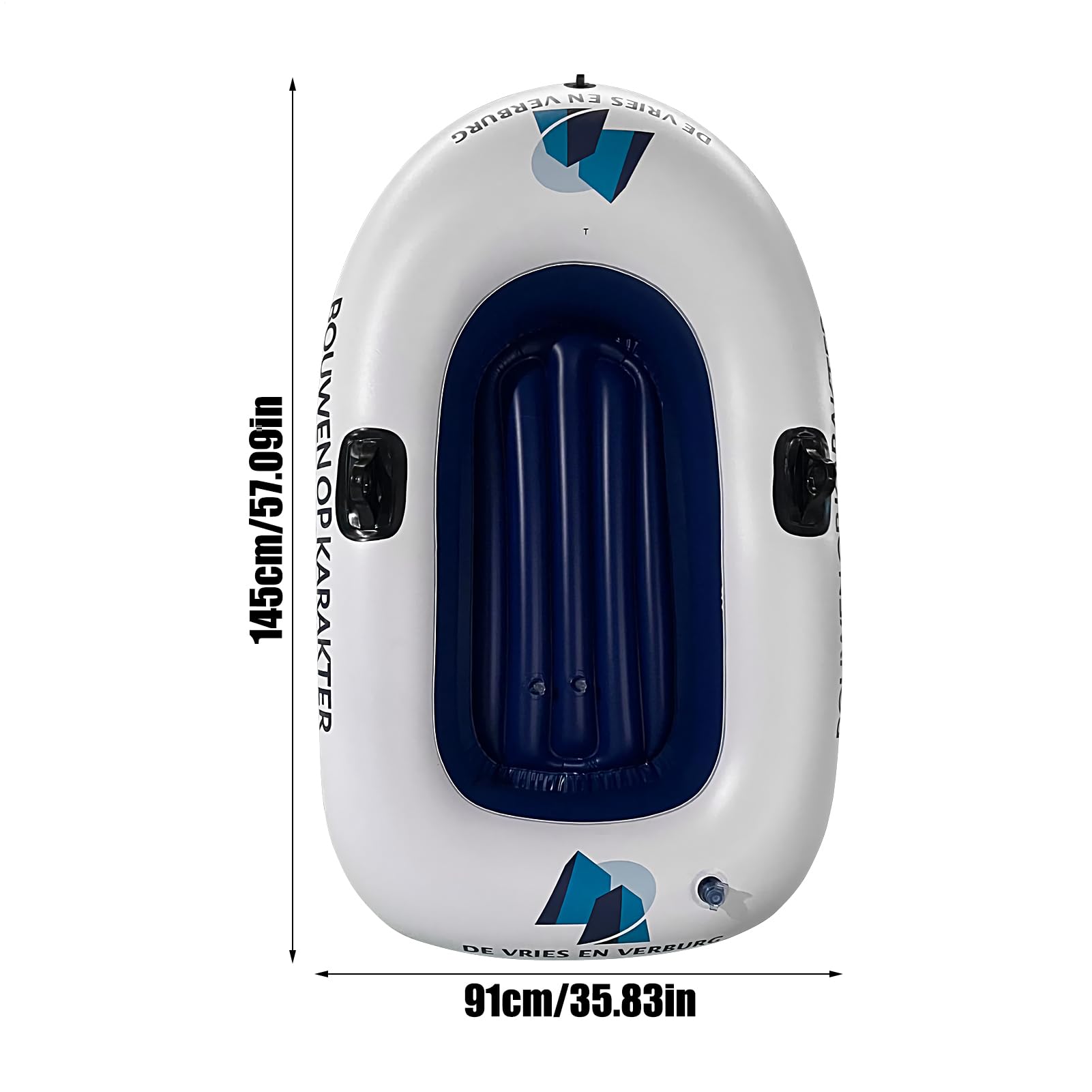 Barca gonfiabile - Zattera galleggiante per piscina, in PVC resistente, con remi e pompa, canotto portatile per avventure sul lago e sulla spiaggia, set kayak per pesca, campeggio, sport acquatici