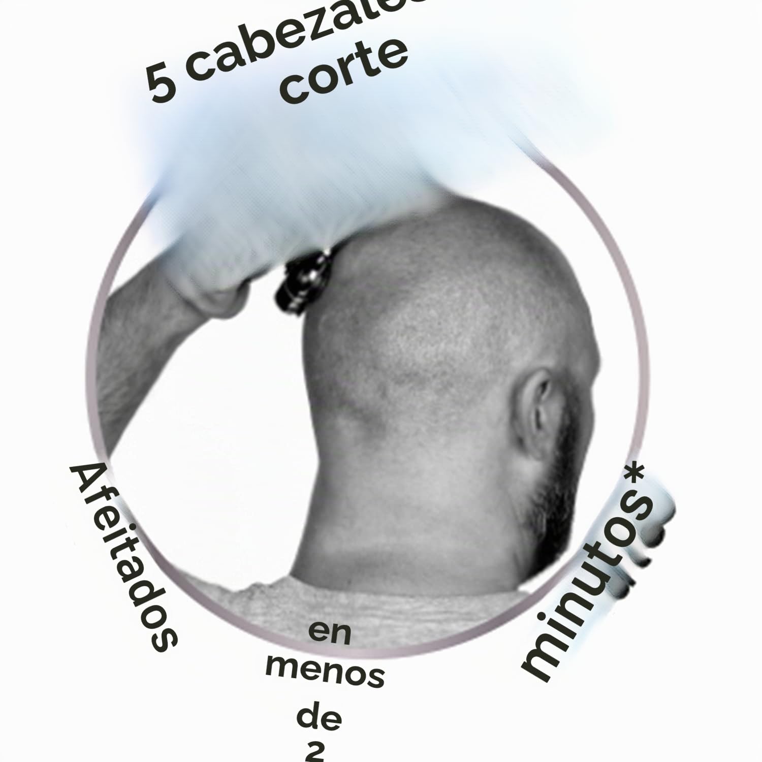 Remington Afeitadora eléctrica de cabeza para hombres calvos (5 cabezales de corte, resultados de cierre de piel (0.2 mm), impermeable, recortadora de detalles, tiempo de funcionamiento de 50 minutos,