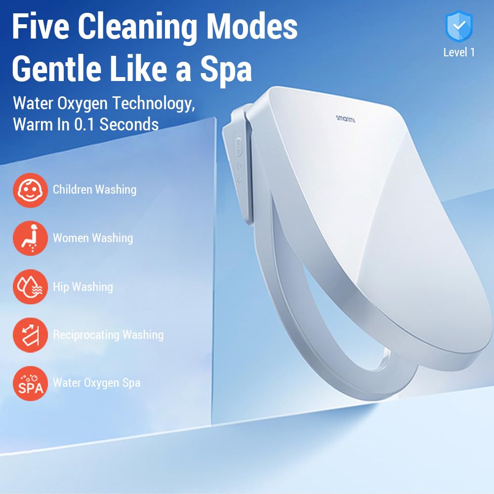 Sedile WC Bidet Elettronico, Riscaldato, (Spina Europea)