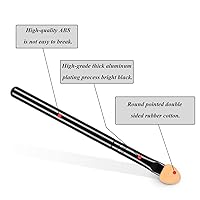 Vista 6 de UorPoto aplicadores de espuma para sombra de ojos de doble cara, esponja reutilizable de doble cara, 20 piezas, juego profesional de brochas