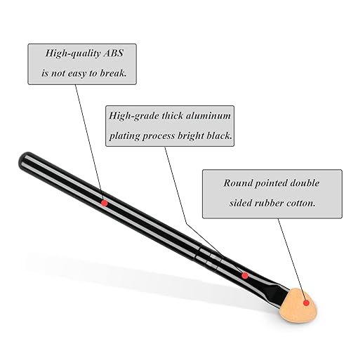 Miniatura 6 de UorPoto aplicadores de espuma para sombra de ojos de doble cara, esponja reutilizable de doble cara, 20 piezas, juego profesional de brochas de