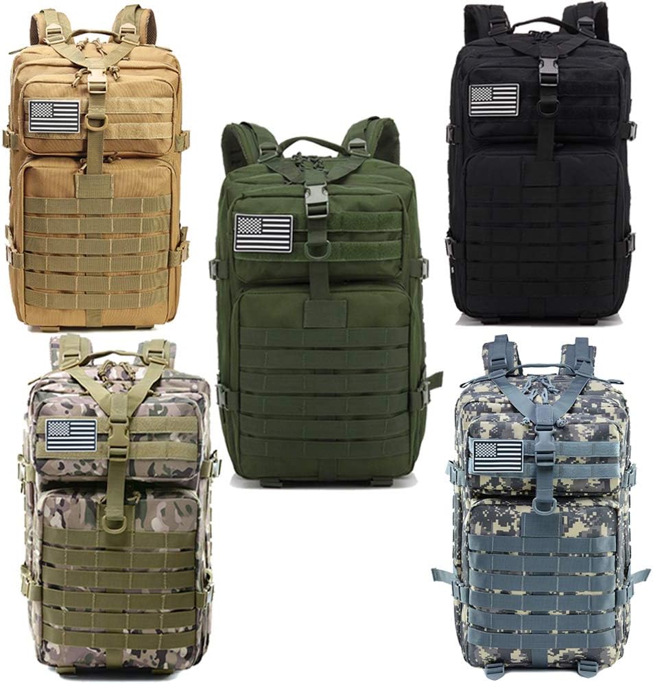 45L Tactical Backpack 3 Day Bug Out Molle Survival Rucksack