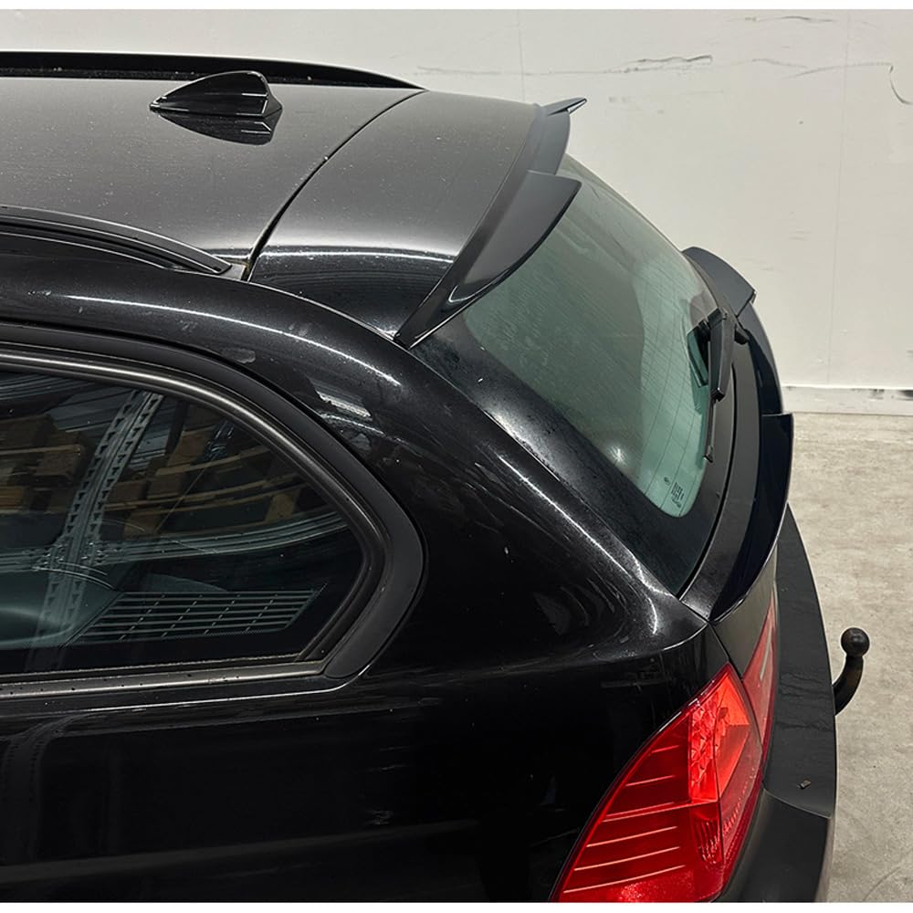 AutoStyle - Alerón de Techo Compatible con BMW Serie 3 E91 Touring 2005-2012 (ABS Negro Brillante)
