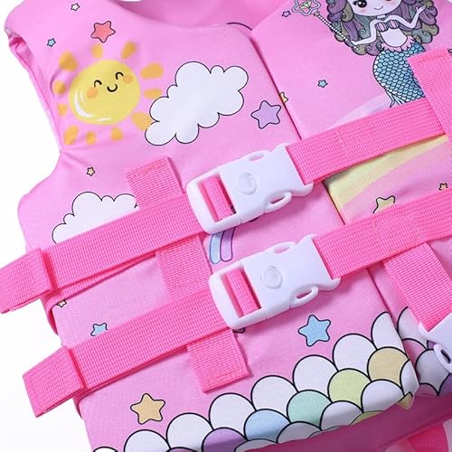Colete salva-vidas infantil flutuante para meninas jaqueta para meninos maiô protetor solar flutuant