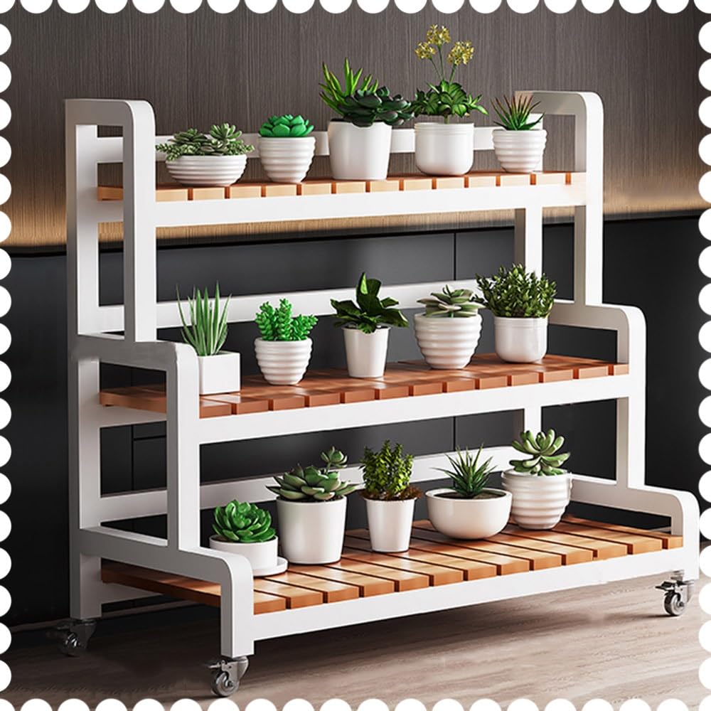Support pour plantes de patio et balcon afin de créer un jardin urbain mobile