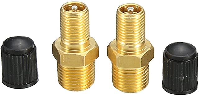 MOMOALA Alamor 1/8inch NPT Nickel Plated Brass Air Compressor Tank Fill Valve Schrader