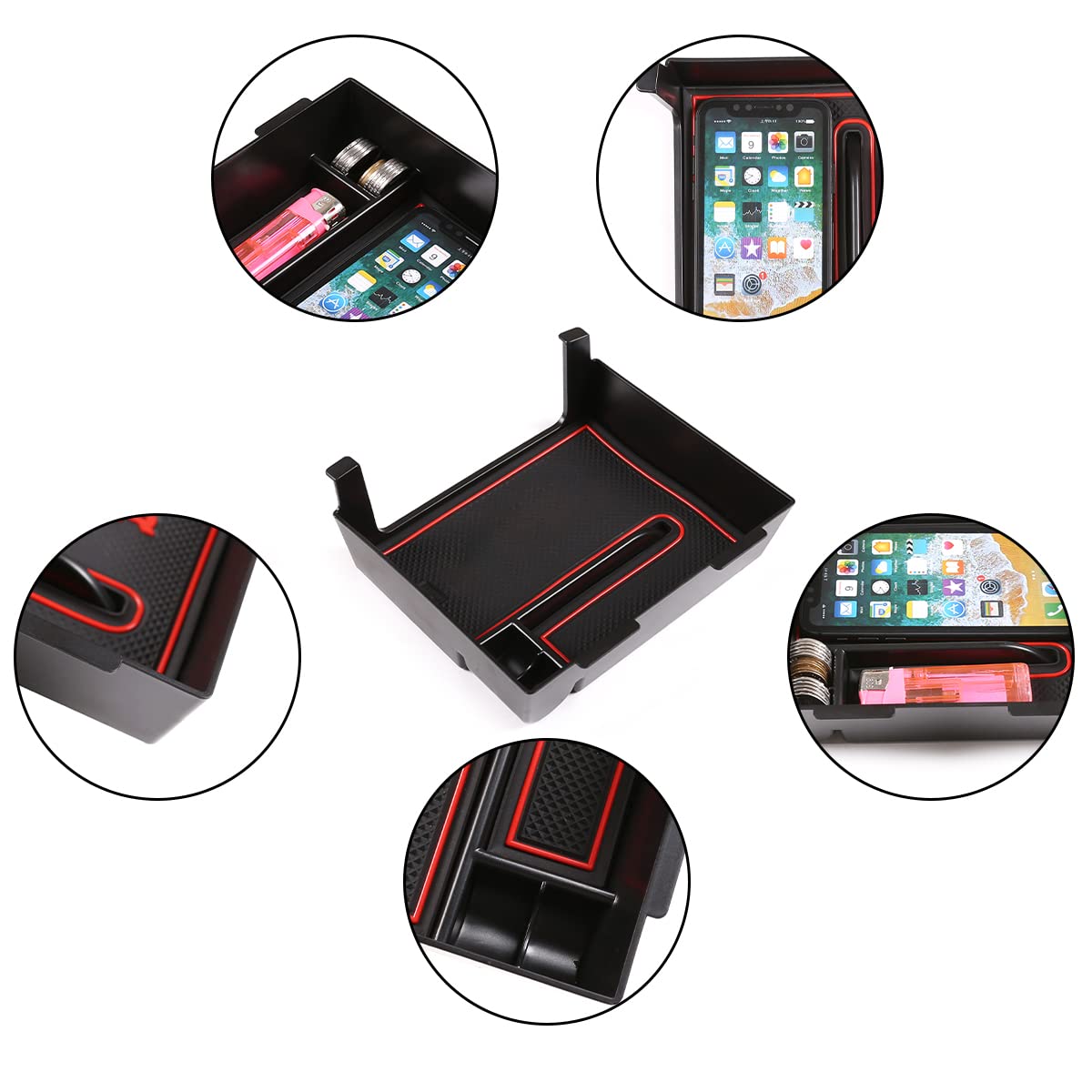 Console Centrale Auto Vassoio Bracciolo Scatola Di Immagazzinaggio Per Land Rover Range Rover Velar 2017 2018 2019 2020 Accessori