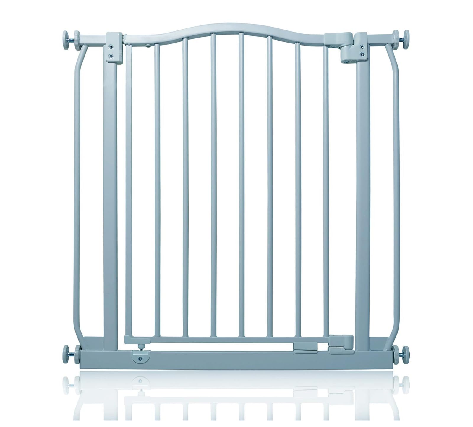 Safetots Curved Top Safety Gate, 71cm - 80cm, Matt White, Pressure Fit Stair Gate, Baby Gate for Doors Hallways and Spaces, Safety Barrier, Easy Installation — view 43