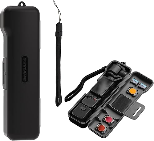 Funda protectora con cordón compatible con Osmo Pocket 3 Funda de protección completa de plástico Funda de transporte de viaje para bolsillo 3