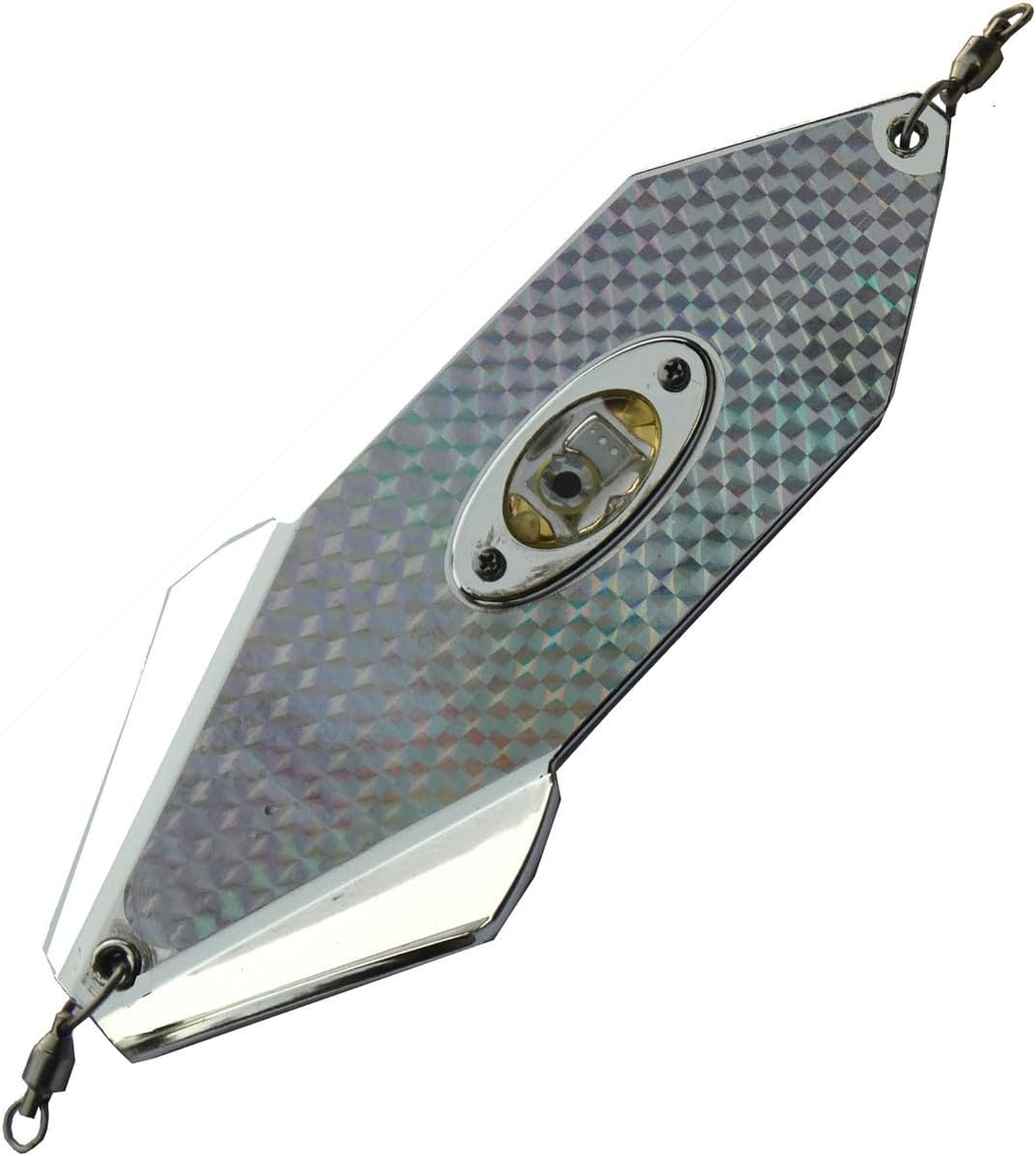 Protroll Lighted Spin Ray 8" - Fluorescent Chrome Scale