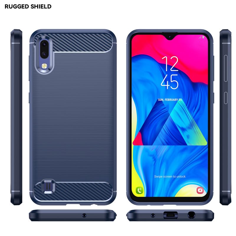 Image of Hybrid Carbon Fiber Back Case for Samsung Galaxy A10 / M10 (Blue)
