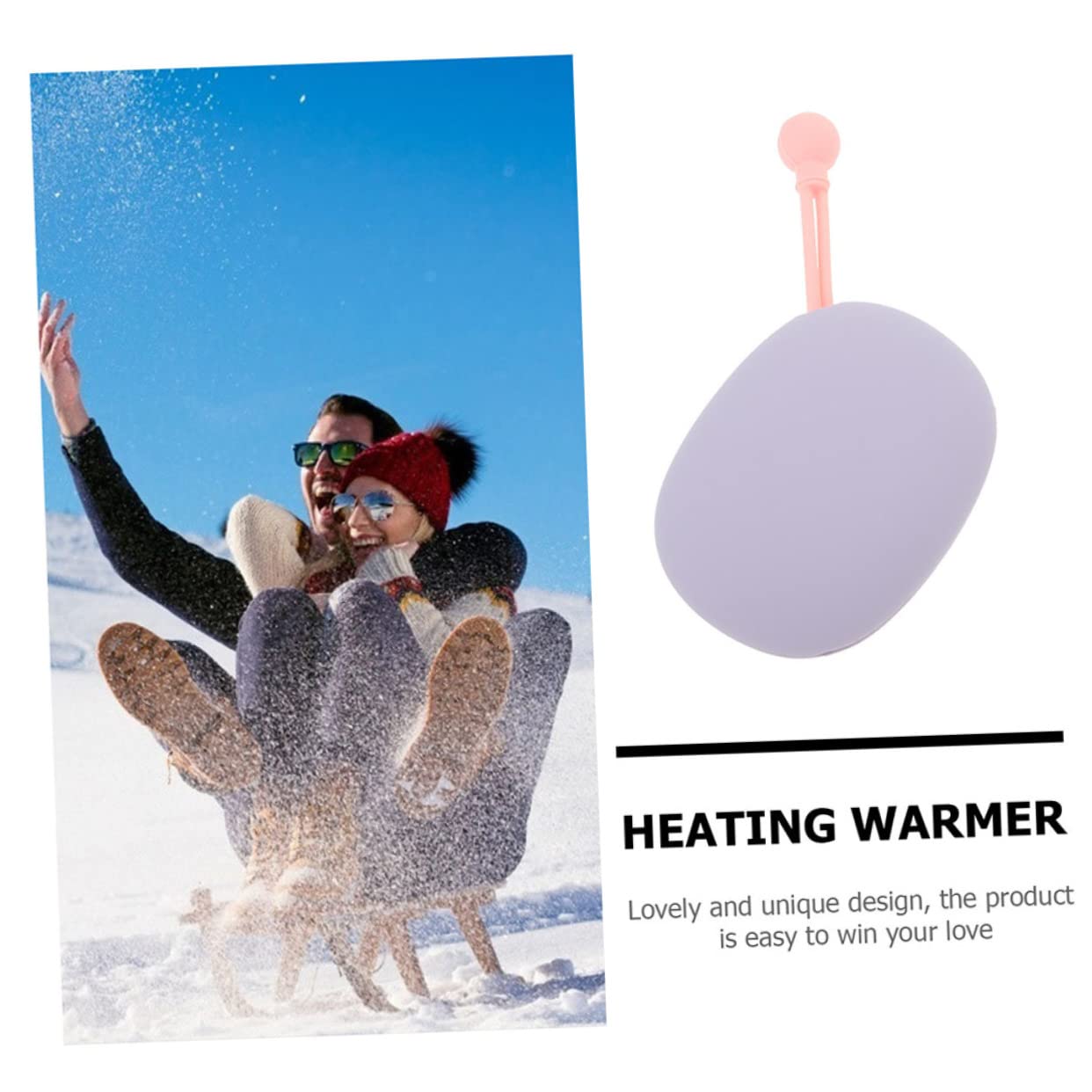 ibasenice 2pcs Silicone Hand Warmer Portable Hand Heater for Home Outdoor Use Compact Design for Warmth Comfortable Touch for