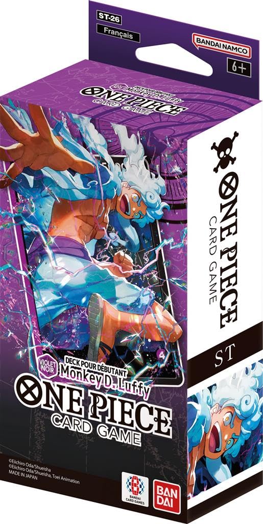 One Piece Card Game – Deck Débutant ST-26 Purple/Black Monkey.D.Luffy – Version Française – Booster OP11 Inclus