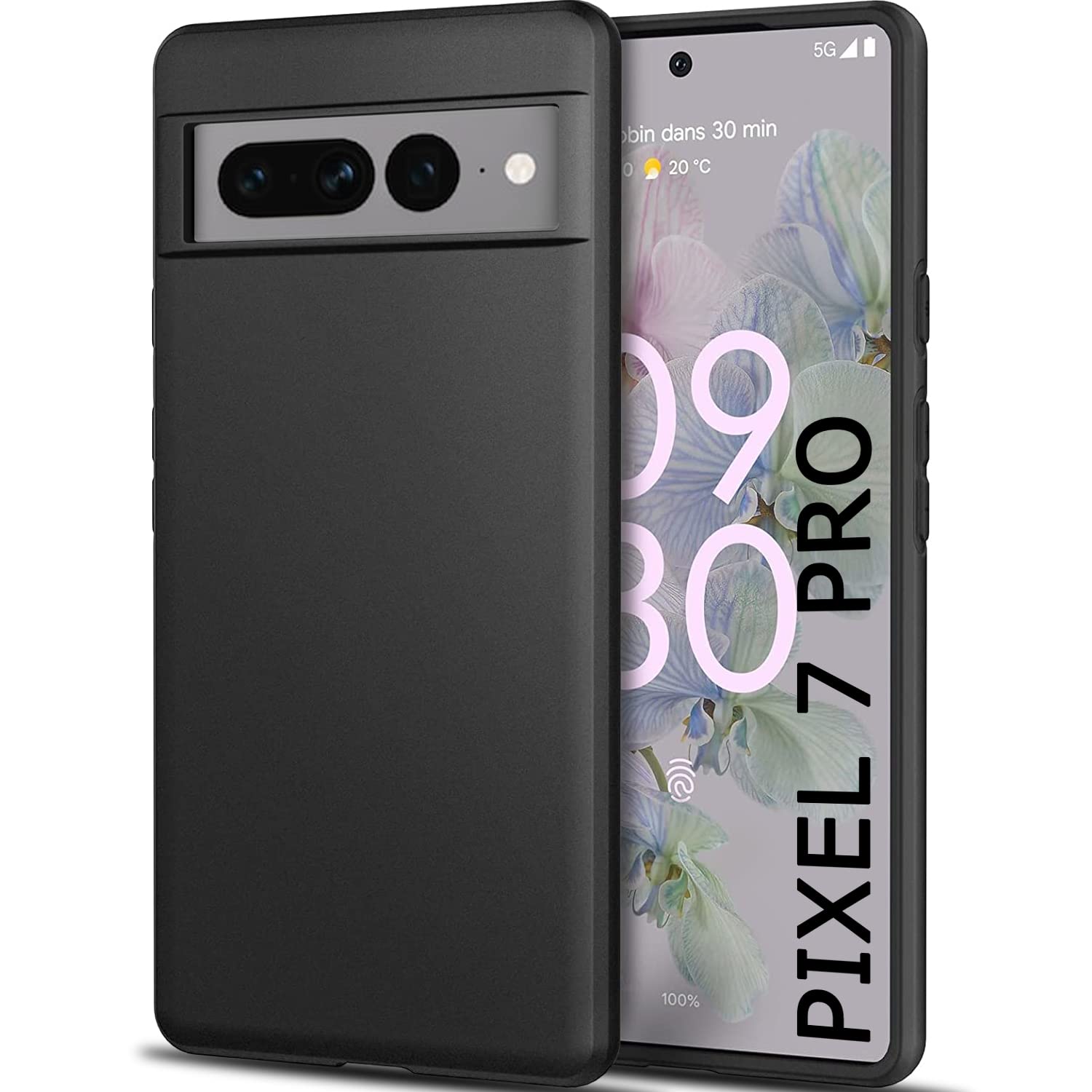 TheGiftKart Sleek Back Cover Case for Google Pixel 7 PRO (Slim Fit Protective Design | Ultra Matte Finish | Camera Protection Bump | Soft Silicon Back Cover Case for Google Pixel 7 Pro (TPU | Black) (B0BH8T9T4Z) Amazon Price History, Amazon Price Tracker