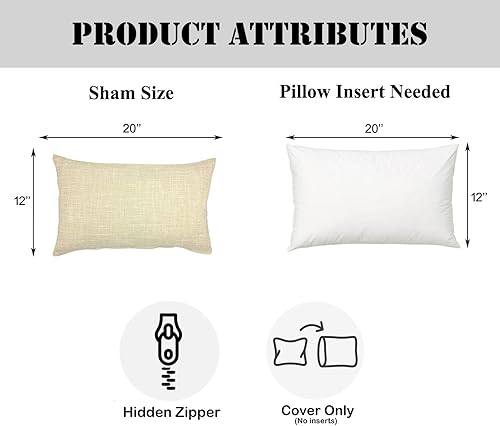 Miniatura 3 de YOUR SMILE - Funda de cojín de lino de algodón para sofá cama, 18 X 18 pulgadas