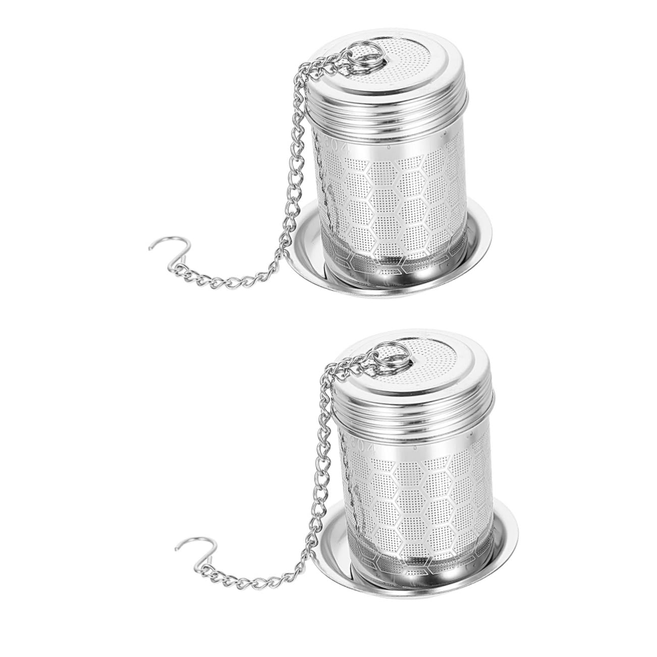 PRETYZOOM 2sets Reusable Stainless Steel Tea Infuser Fine Mesh Tea Filter for Loose Leaf Essential Accessory for Home Restaurant Use Easy to Clean Convenient for All Types