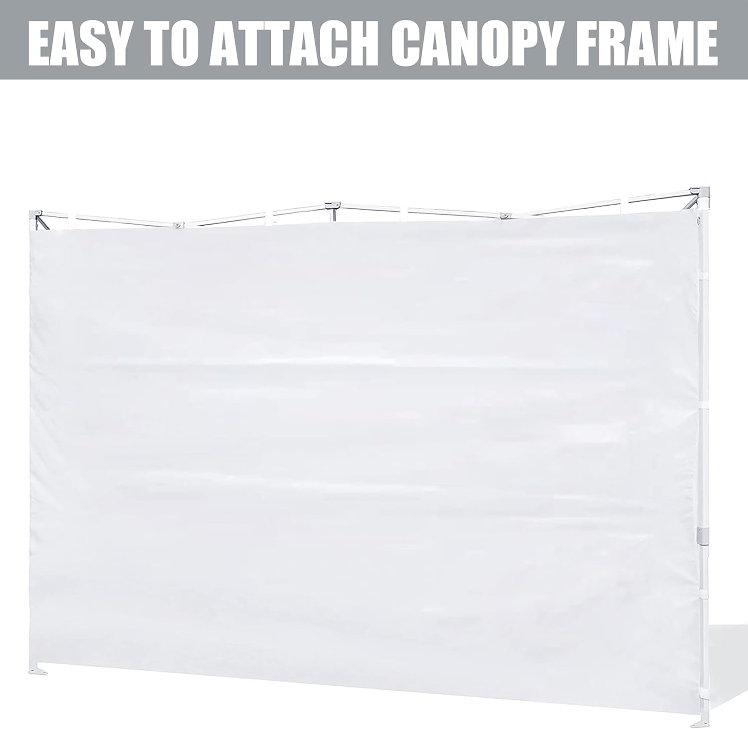 SCOCANOPY Door for 10x10 Canopy Frame Two Central Zipper Design for Easy Entry and Exit,1 Pack Sunwall Only,Khaki