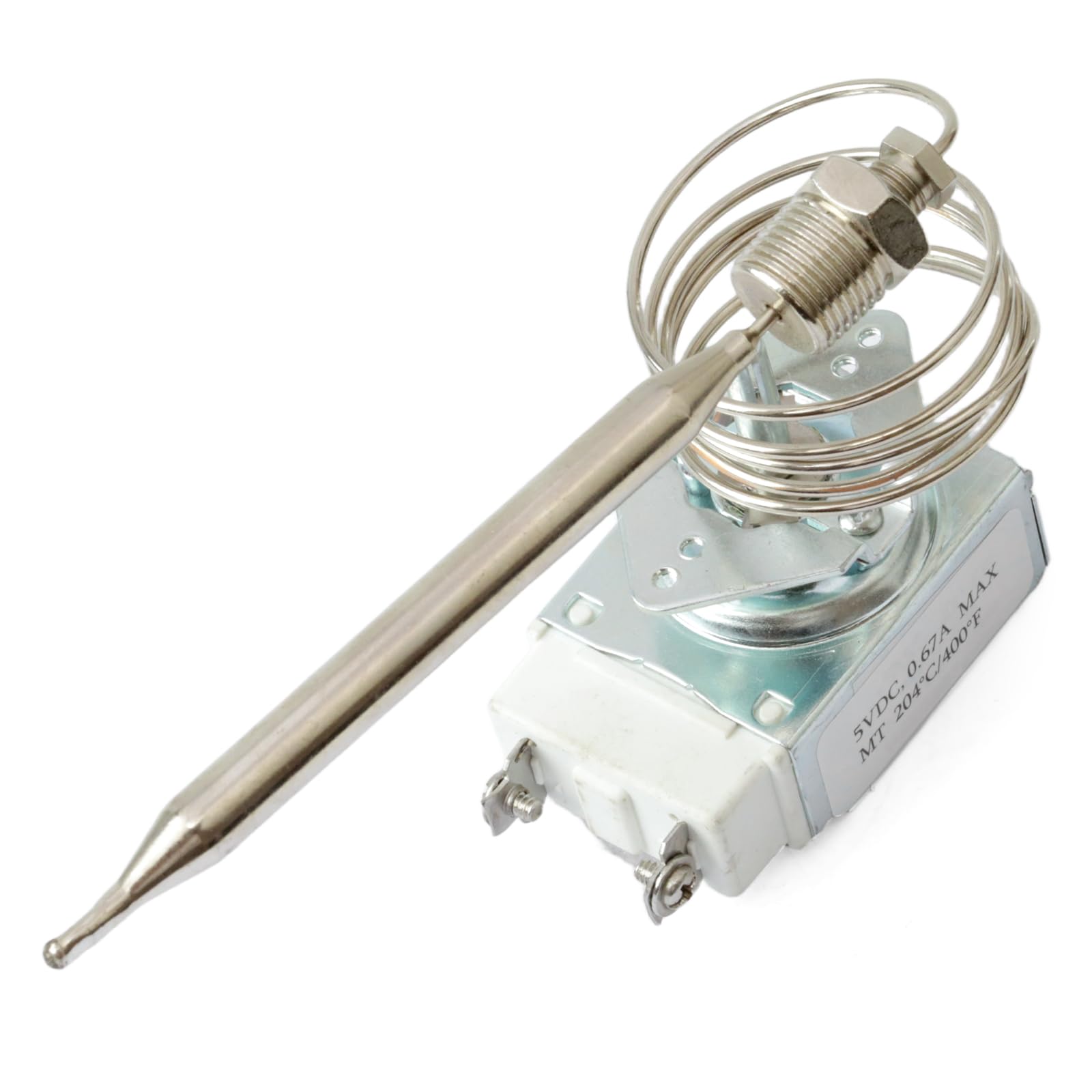 Repuesto para termostato Atosa 301030004, RX-10-24 RX-2-24 RX-2-30 Serie RX Millivolt Termostato 00-913153 Repuesto para freidora Adcraft, 200-400F con caja de cosas Mpt de 3/8 pulgadas