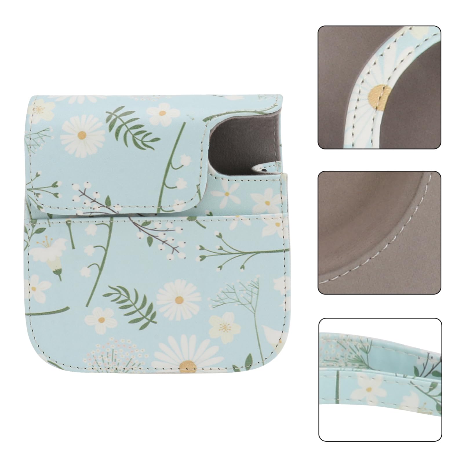 Mikikit 2 Pezzi 8/9 Borsa Per Fotocamera Custodia Per Fotocamera Istantanea Tracolla Custodia Protettiva Design Crisantemo