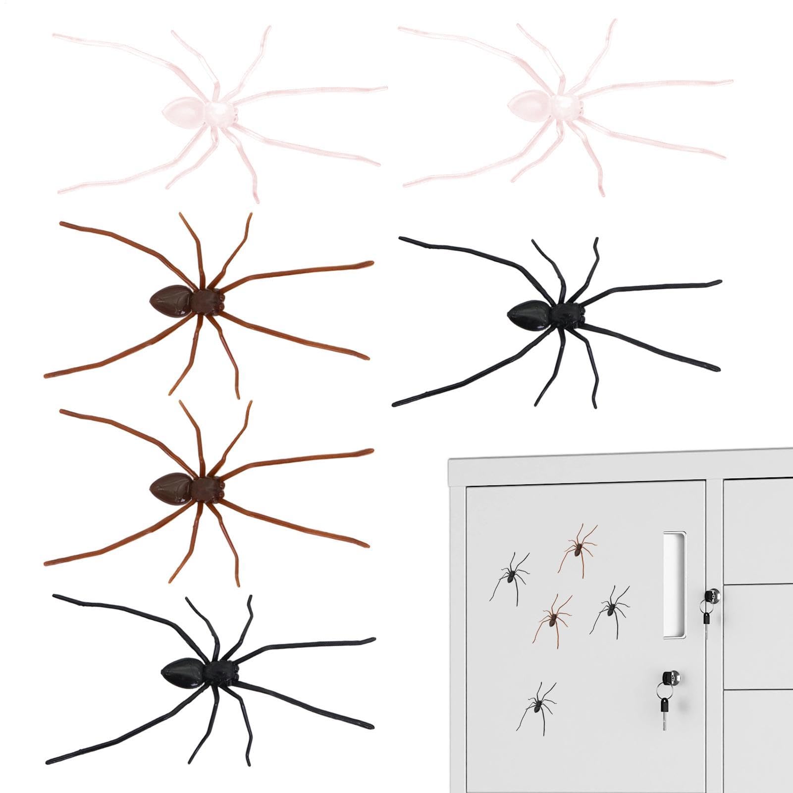 Imanes de araña decorativos pack de 6 para bromas en el armario cajón y cocina del hogar