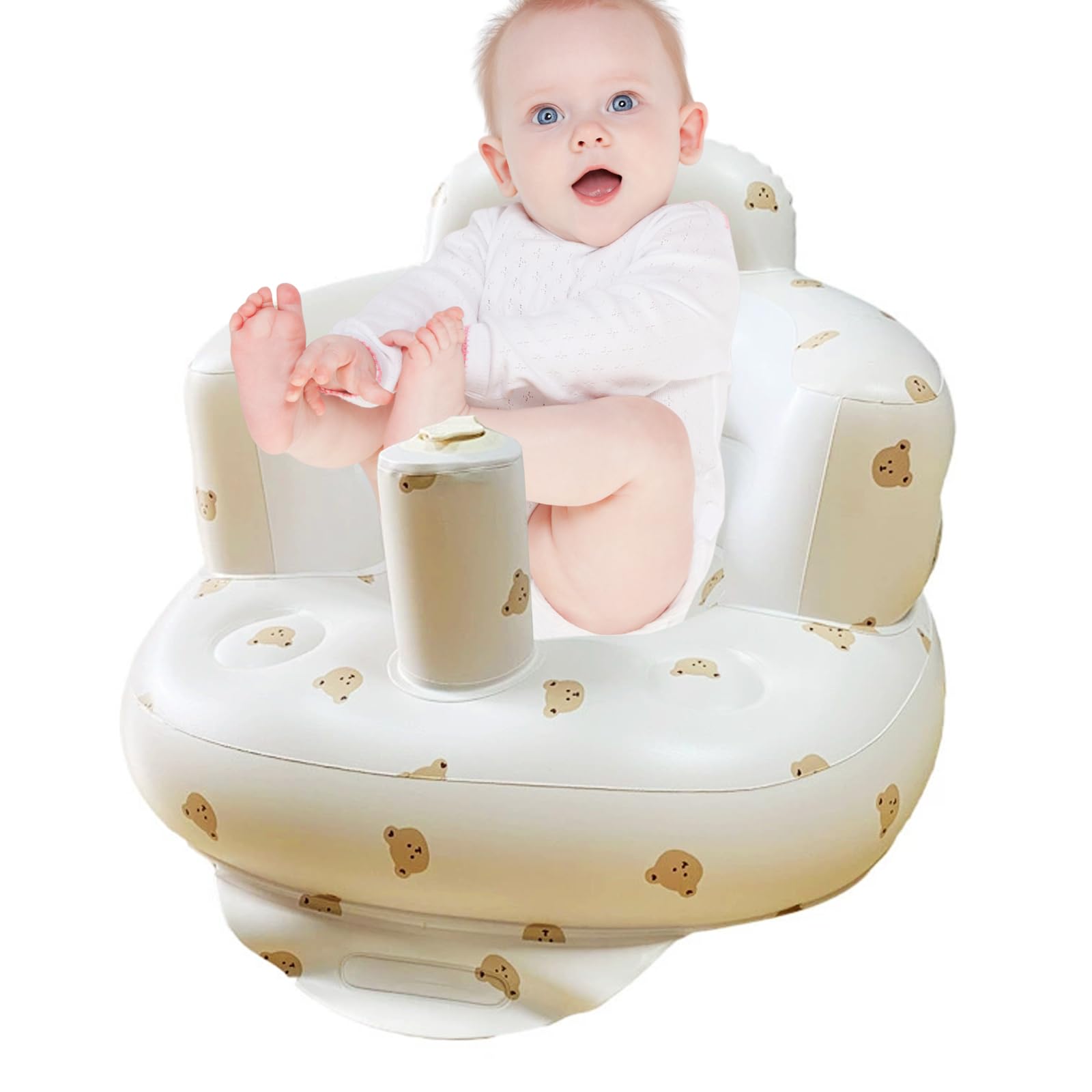 Seggiolino Gonfiabile per Bambini da 3 a 36 Mesi,Seggiolino Gonfiabile Neonato,Sedia Gonfiabile,Seggiolino per Bambini,Sedia per Baby Shower,Chaise Bébé Gonflable,per Imparare a Sedersi