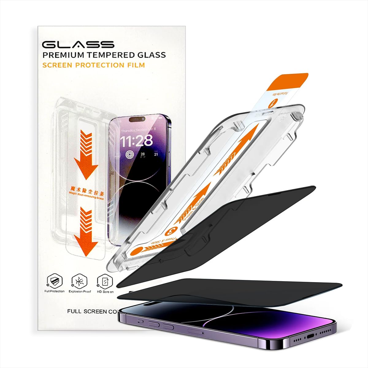 LIRAMARK Easy Fit 9H Anti-Smudge Privacy Tempered Glass Screen protector compatible with iPhone 15 Plus Screen Guard with auto align Installation Kit for Apple iPhone 15 Plus (6.7 inch) (B0D78VWPZR) Amazon Price History, Amazon Price Tracker