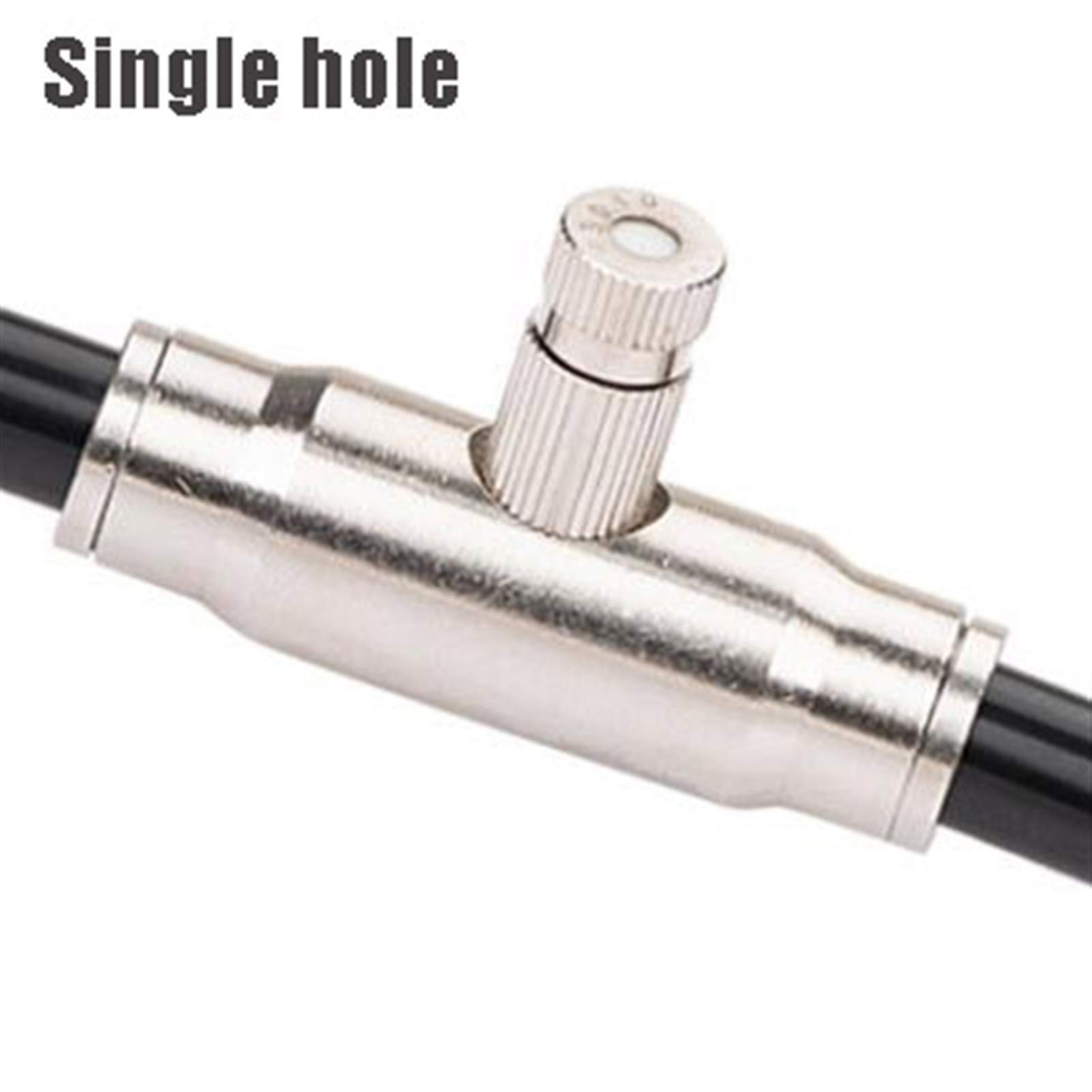 Trójniki dysz mgiełkowych 3/8" Slip-Lock z systemem chłodzenia, mosiężne złącze 10/24 UNC do systemu chłodzenia mgiełką wysokociśnieniową (NIE zawiera dysz) (kolor: 50 szt., rozmiar: poj