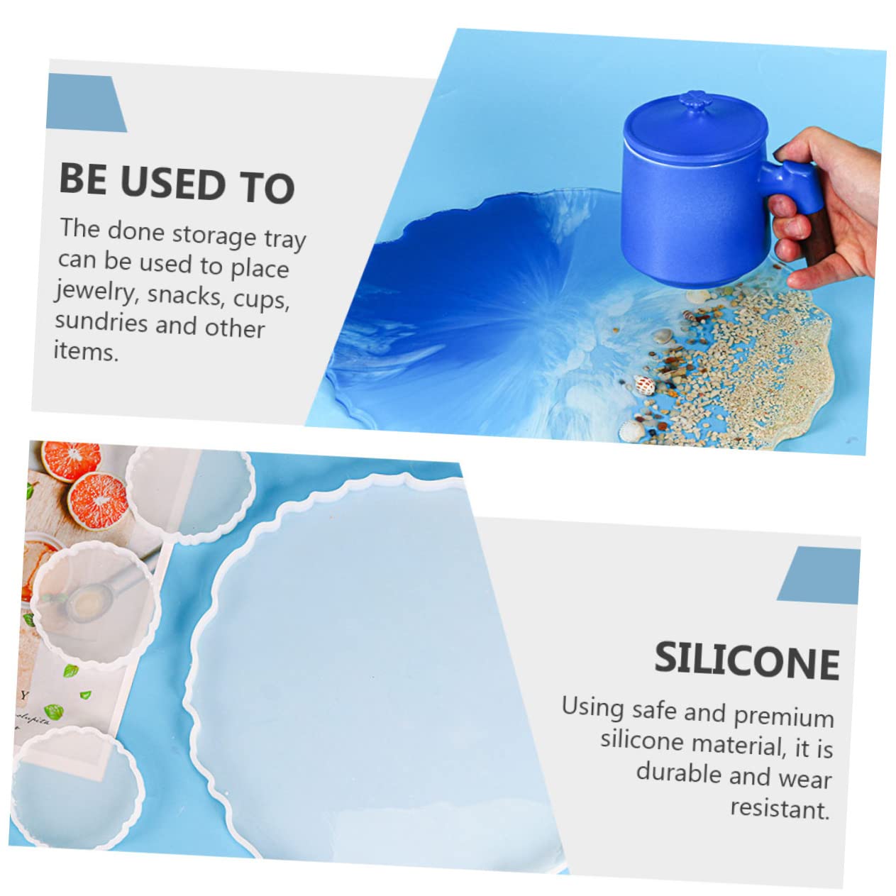 Veemoon 2-tlg. Silikonformen Für Weihrauchstäbchenhalter | Epoxidharz Gießform | Wiederverwendbar