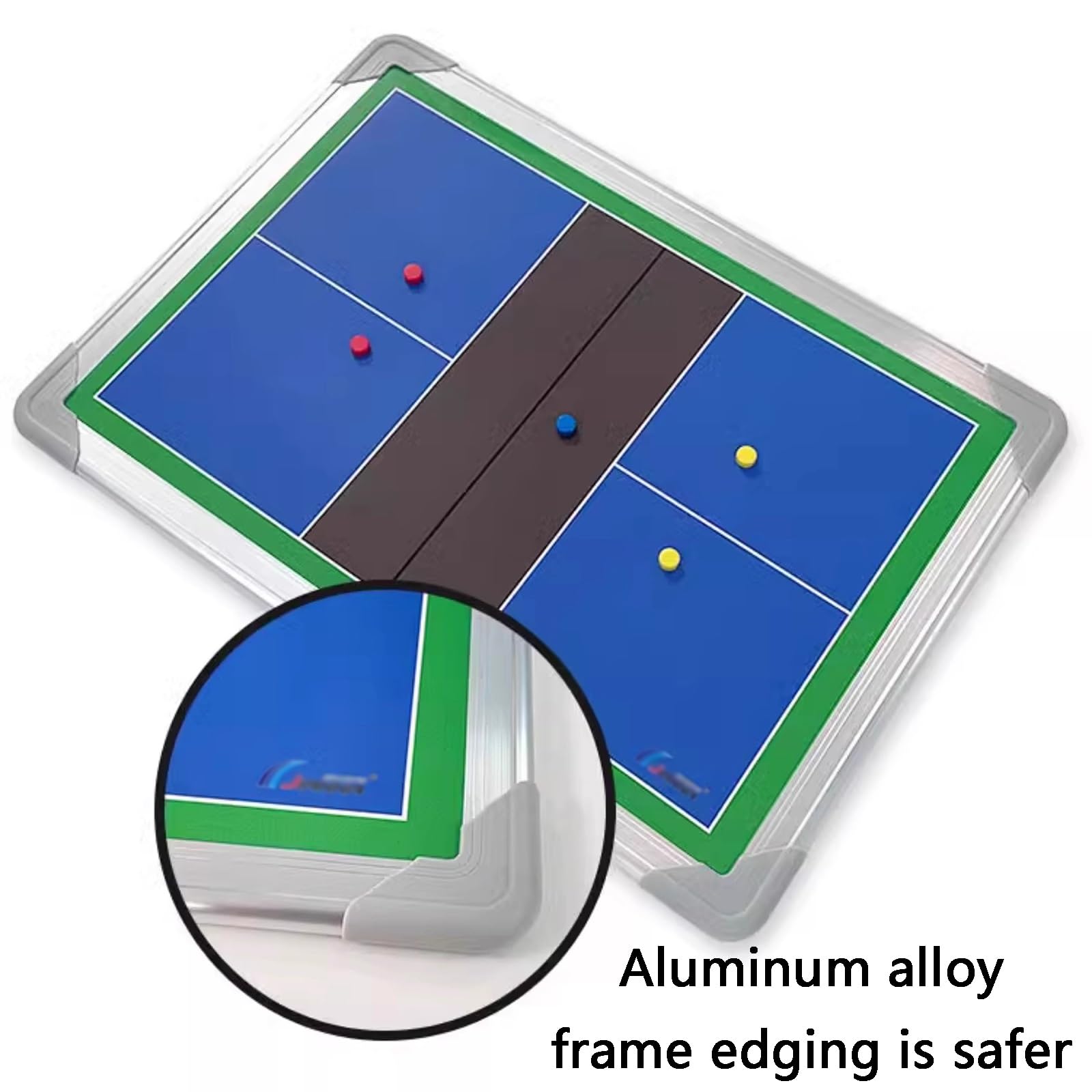 Pizarra Magnética para Entrenamiento de Pickleball, Pizarra Blanca de Borrado en Seco de Doble Cara, Fácil de Escribir, con Bolsa de Almacenamiento, para Entrenamiento Práctico
