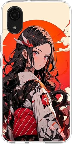 Clear Slim Soft Transparente Durable Caucho Silicona TPU Fundas Fit Funda para Samsung Galaxy A03 Core Kamado Nezuko Anime Japón 06